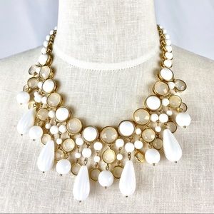 BR White Statement Necklace